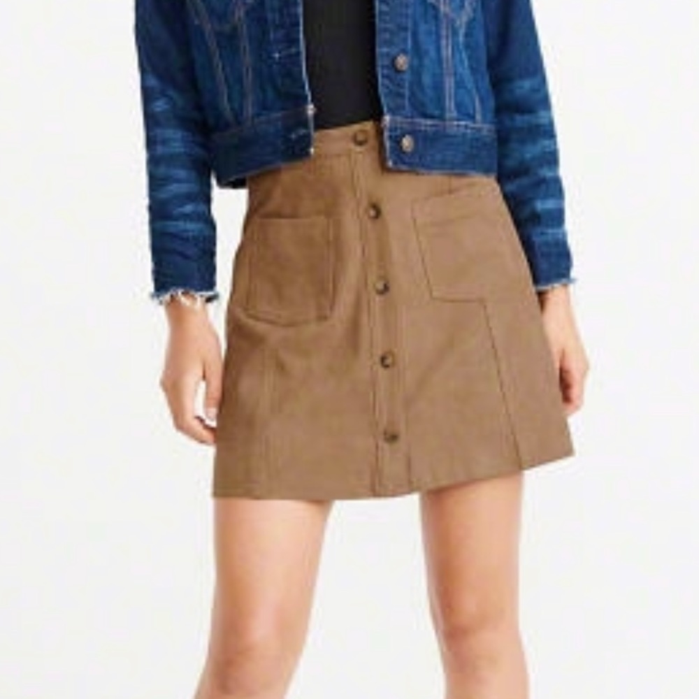 Abercrombie faux suede mini skirt